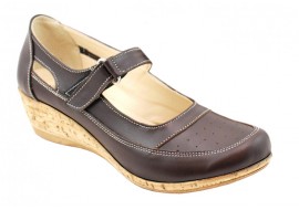 Pantofi dama cu platforma din piele naturala - Foarte comozi P9154MBOX2